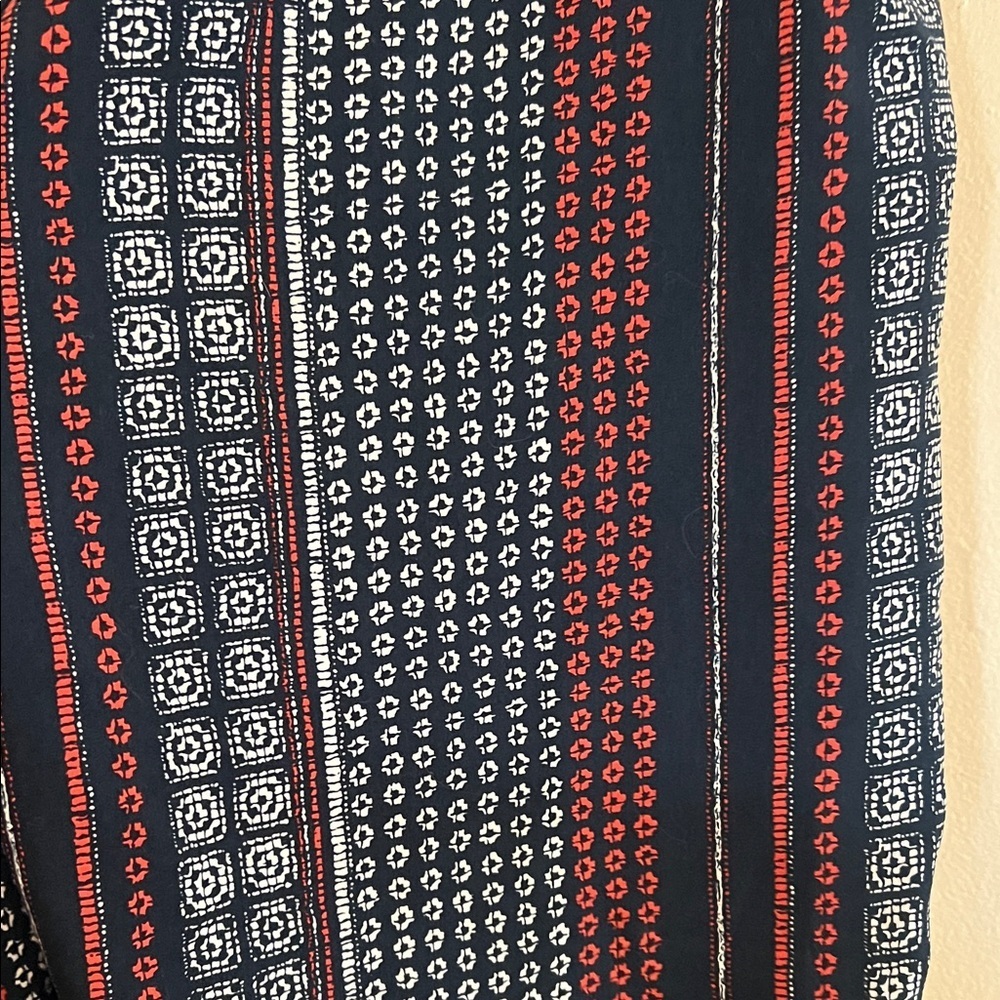 Philosophy Black and Red Patterned Wide Leg Pants - Picture 4 of 4